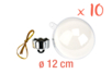 Plastic Balls 12 cm - 10 Pieces - 3 - DIY Christmas Ornaments - 10doigts.com - DIY Christmas Ornaments – 10doigts.fr