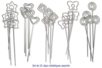 Clips pensador en metal - Mosquetones – 10doigts.fr