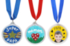 Customizable Medals - 6 Pieces - 1 - Transparent Plastic - 10doigts.com - Transparent Plastic – 10doigts.fr