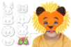 Máscaras animales a decorar - Máscaras creativas para niños – 10doigts.fr