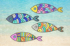 Coloring Fish - 30 Pieces - 2 - Easter Decor Supports - 10doigts.com - Easter Decor Supports – 10doigts.fr