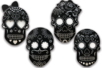 Calaveras Scratch Masks - 4 Pieces - 12 - Creative Masks for Kids - 10doigts.com - Creative Masks for Kids – 10doigts.fr