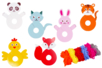 6 animales pompones lana - Kits Mercería – 10doigts.fr
