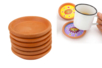 Terracotta Bowls 10 cm - 6 Pieces - 1 - Decorative Ceramic Supports - 10doigts.com - Decorative Ceramic Supports – 10doigts.fr
