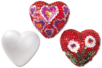 9 cm Styrofoam Hearts - 4 Pieces - 1 - Decorative Shapes - Styrofoam - 10doigts.com - Decorative Shapes - Styrofoam – 10doigts.fr