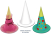 Chapeau princesse ou sorcière en carton blanc - Crowns and Hats for Carnival: Creative Activities for Children – 10doigts.fr