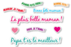 Message Stickers - 114 pcs - 6 - Celebration Messages - 10doigts.com - Stickers Father's Day – 10doigts.fr