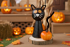 Gato negro Halloween en poliestireno - Bolas de poliestireno – 10doigts.fr