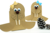 Morse con una bolsa de papel kraft - Papel kraft y corcho – 10doigts.fr