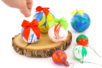 Actividad Niño Marmolado Navidad - Actividades manuales decoraciones del árbol de Navidad – 10doigts.fr