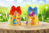 Campanas de Pascua con vasos - Lazos y cintas – 10doigts.fr
