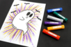 actividad fantasma halloween dibujo niño - Actividades manuales Halloween – 10doigts.fr