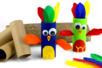 Pájaros con un rollo de cartón - Hojas de fieltro – 10doigts.fr