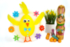Actividad Pollito niño Plato de cartón - Actividades manuales DIY Pascua – 10doigts.fr