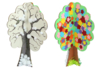 árbol invierno verano - Siluetas de madera – 10doigts.fr