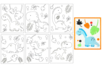 Sanding Cards, Animal Theme - 6 Cards - 8 - Colored Sand - 10doigts.com - Colored Sand – 10doigts.fr