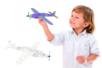 trofeo avión - Formas y dibujos para colorear – 10doigts.fr