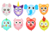 Animal Balloon Decorating Kit - 8 Balloons - 1 - Balloons, garlands, streamers - 10doigts.com - Balloons, garlands, streamers – 10doigts.fr