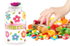 Bote de golosinas - Gomets Flores, Frutas y Verduras – 10doigts.fr