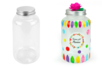 Plastic Jar with Metal Lid - 500 ml - 4 - Transparent Plastic - 10doigts.com - Transparent Plastic – 10doigts.fr