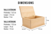 boite à sucre en bois dimensions - Cajas de madera – 10doigts.fr
