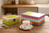 caja de azúcar de madera pintada - Cajas de madera – 10doigts.fr