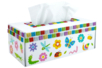 Caja de pañuelos de cartón con flores - Gomets Flores, Frutas y Verduras – 10doigts.fr