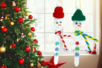 Mini Knitted Caps - 6 Pieces - 3 - Small Christmas Decorations - 10doigts.com - Small Christmas Decorations – 10doigts.fr