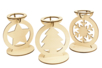 candelabro de madera navideño - Portavelas de Navidad – 10doigts.fr