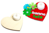 Heart Candle Holders + Candles - 6 Pieces - 5 - Wood Candle Holders - 10doigts.com - Wood Candle Holders – 10doigts.fr