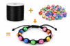 bracelet shambala queue de rat - Perlas de pasta polimérica – 10doigts.fr