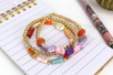 Splatter Beads - 70 beads - 4 - Acrylic Beads - 10doigts.com - Acrylic Beads – 10doigts.fr