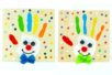 Cuadro payaso huella de mano - Lazos y cintas – 10doigts.fr