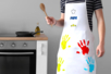 Cotton Apron with Pocket - 2 - Cotton, Linen - Textiles - 10doigts.com - Cotton, Linen - Textiles – 10doigts.fr