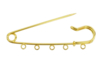Golden Safety Pins with Rings - 3 Pieces - 4 - Brooches - 10doigts.com - Brooches – 10doigts.fr