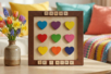 cadre coeur en bois à décorer - Objetos para el escritorio – 10doigts.fr