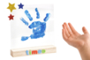 Acrylic Plaque Handprint Frame + Base - 15 cm - 5 - Wooden Photo Frames - 10doigts.com - Wooden Photo Frames – 10doigts.fr