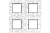 Marco cuadrado a arenar - 4 modelos - Marcos de fotos a decorar – 10doigts.fr