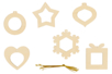marcos de madera noël - Decoraciones de Navidad de madera – 10doigts.fr