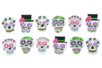 Mexican "Calaveras" Stickers - 12 pcs - 3 - Foam Stickers - 10doigts.com - Foam Stickers – 10doigts.fr