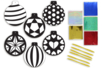 Metallic Card Kit Christmas Baubles - 6 Baubles - 2 - Christmas Creative Kits for Children - 10doigts.com - Christmas Creative Kits for Children – 10doigts.fr