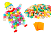 tarjeta carnaval payaso - Copos de maíz – 10doigts.fr