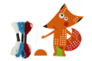 Cartón zorro a tejer 5 x 2.5 cm - Kits Mercería – 10doigts.fr