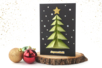 tarjeta de árbol de Navidad origami fácil - Actividades manuales de Navidad – 10doigts.fr