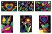 Metallic Card Kit - Nature and Hearts - 6 Cards - 4 - Paper Craft Kits - 10doigts.com - Paper Craft Kits – 10doigts.fr