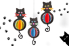 Gatos colgados - Papel formato A4 – 10doigts.fr