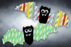 murciélago de papel manualidades halloween popotes - Actividades manuales Halloween – 10doigts.fr