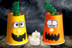Calabaza luminosa con un vaso de cartón - Decoraciones de mesa – 10doigts.fr