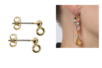 Gold Ear Studs - 10 Pieces - 3 - Earrings - 10doigts.com - Earrings – 10doigts.fr