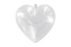 Corazón de plástico transparente 3 en 1, para colgar - Formas a garnir - Plastique – 10doigts.fr